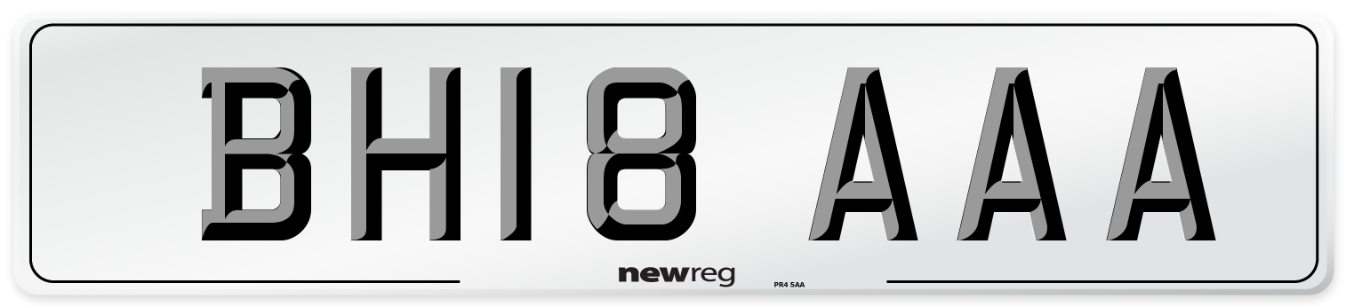 BH18 AAA Number Plate from New Reg